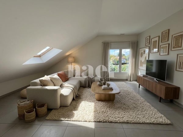 Au centre de Founex - bel appartement de 3 pièces d'env. 82m2 dans les combles 1