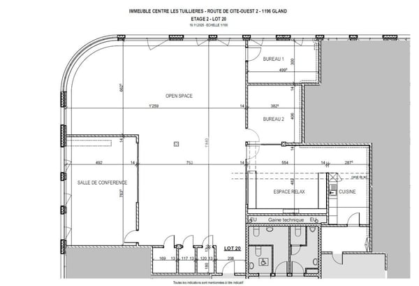 Centre Les Tuillières - Lumineuse surface d'env. 283m2 modulables au 2ème étage d'un immeuble commercial 10