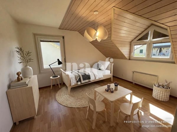 Au centre du village- Bel appartement de 5.5 pièces dans les combles avec cheminée et grand balcon 7