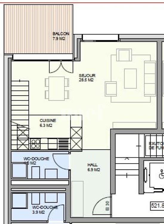 Dans quartier familial - Appartement de 2.5 pièces au troisième étage 9