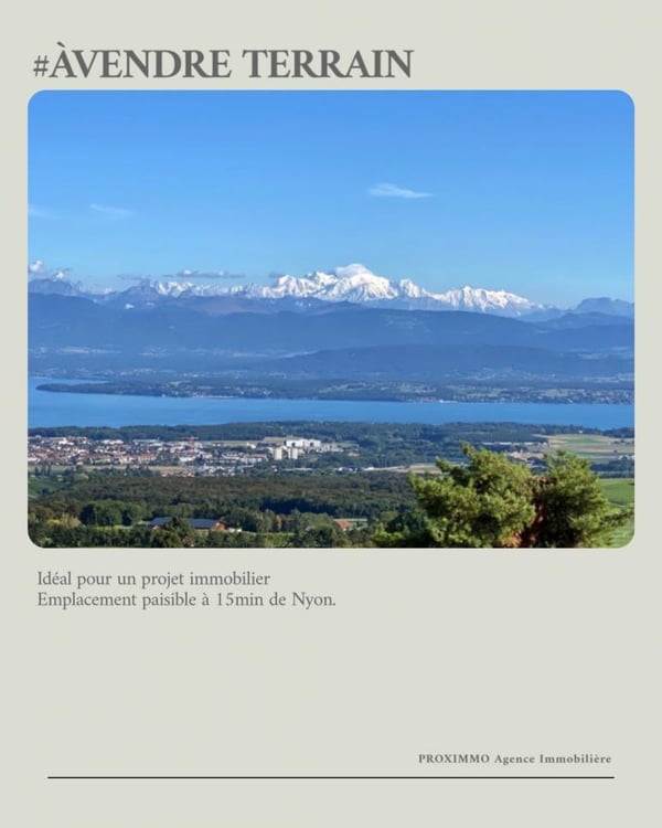 TERRAIN À VENDRE - À 15 MIN DE NYON 7