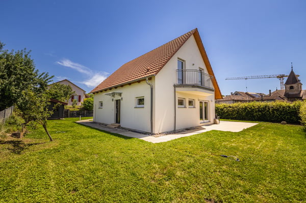 Villa individuelle Minergie 3.5 pièces à Bavois avec jardin, terrasse et garage double 1