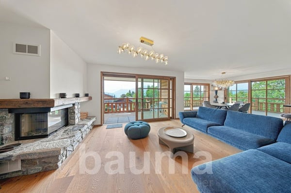 Appartement de prestige au pied des pistes avec vue panoramique