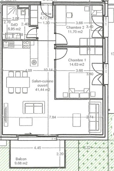 Nouvelle construction proposant des appartements de 4.5 pièces. 2