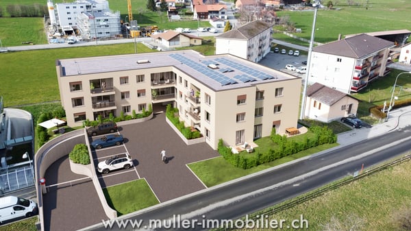 Appartement confortable avec vue dégagée à 5 min de Romont 8
