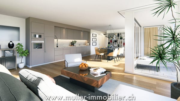 Appartement confortable avec vue dégagée à 5 min de Romont 2