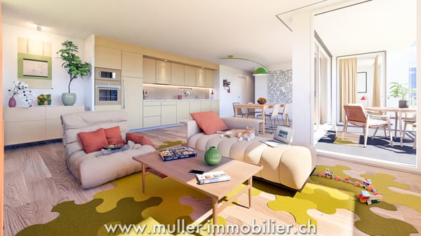 Appartement confortable avec vue dégagée à 5 min de Romont 4