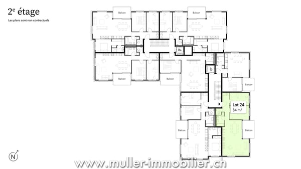 Découvrez ce charmant 3,5 pièces, situé au 2e étage d'un bel immeuble! 8