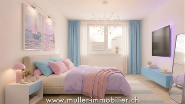 Appartement 2,5 pièces avec balcon et vue dégagée à 5 min de Romont 4