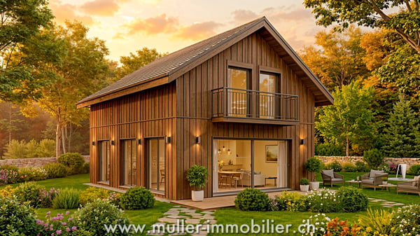 Belle maison en ossature bois en bordure de forêt au calme 12