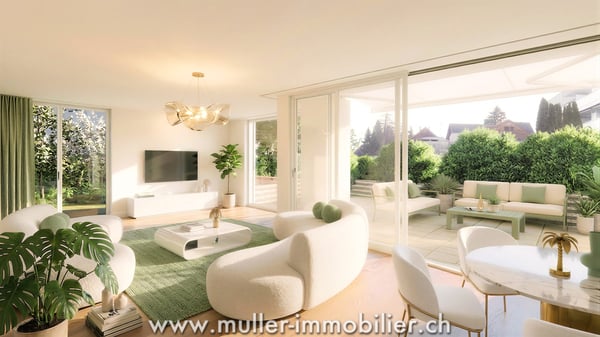 Spacieux 5.5 pièces avec terrasse et jardin à 5 min de Romont