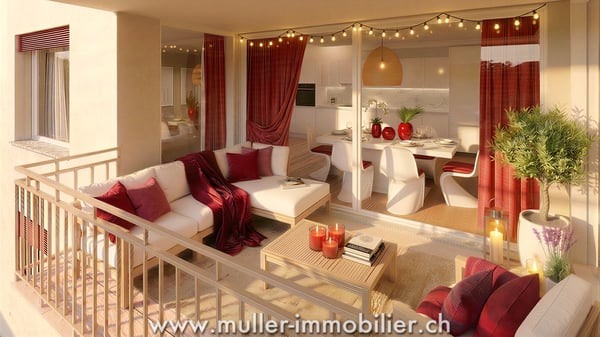 Superbe appartement 3,5 pièces avec balcon, vue nature à 4 min d'Ursy 3