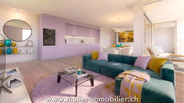 Siviriez, 4,5 neuf avec balcon et baies vitrées prêt à construire !