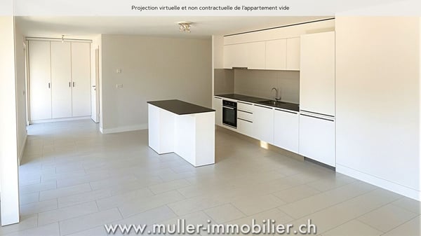 Très bel appartement traversant dans le village de Remaufens 4