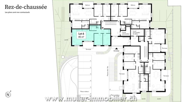 3,5 pièces avec terrasse et jardin, cadre paisible à 4 min d'Ursy 5