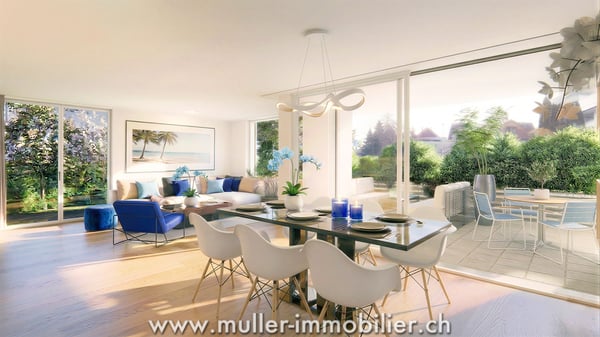 3,5 pièces avec terrasse et jardin, cadre paisible à 4 min d'Ursy
