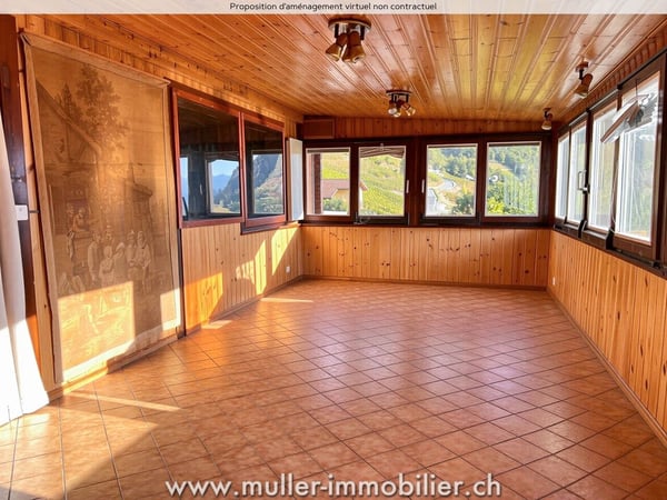 Chalet de caractère surplombant la vallée 2