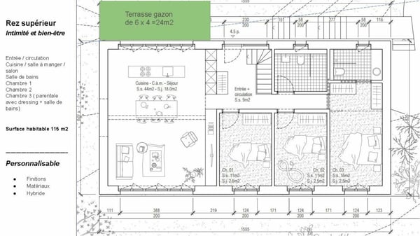 Villa indépendante énergétiquement et modulable selon besoin 5