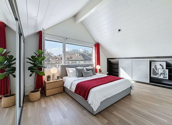 Duplex 4.5 pièces au dernier étage avec vue sur le Léman, les Alpes et les vignobles 7
