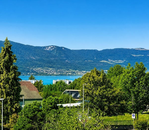 Lumière, espace et belle échappée sur le lac : un appartement rénové au dernier étage 1