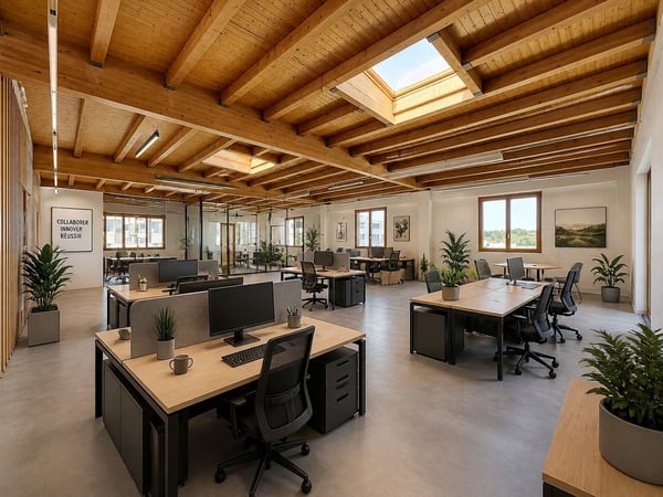 Surface commerciale de 207 m² d'un seul tenant, 2ème étage sans une seule marche, 3 places de parc extérieures comprises, libre de suite 2