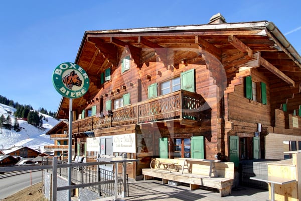 Restaurant avec chambres d'hôtes ski-in-out aux Crosets 12