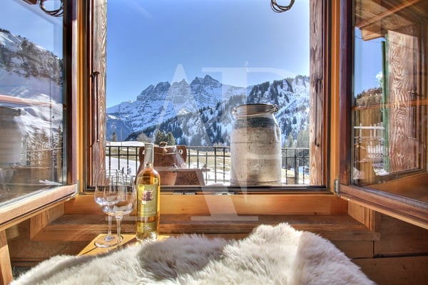 Restaurant avec chambres d'hôtes ski-in-out aux Crosets 1