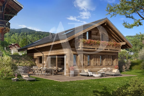 Magnifique chalet neuf sur plan au coeur de Champéry 1