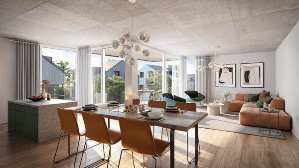 Appartement neuf de 3.5 pièces avec loggia à Epalinges 2