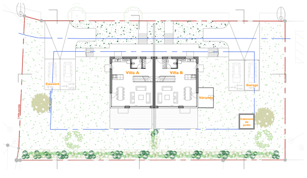 RESERVE, Villa avec 700 m2 de terrain, jumelée de 1.5 pièces. (lotB) 4