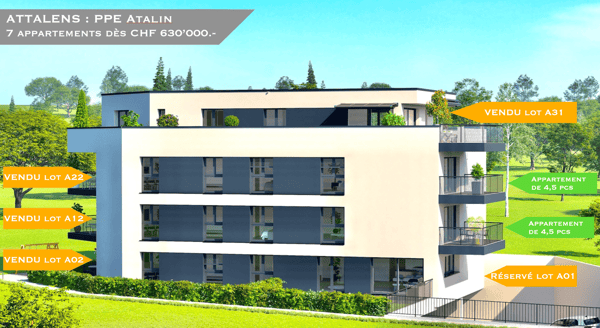 Magnifique appartement de 5.5 pièces avec balcon à Attalens (A11) 1