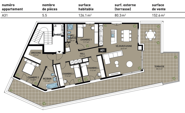 Magnifique Appartement de 4,5 pièces avec 1 place de parc à Attalens (A21) 4