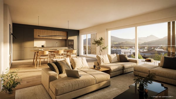 Appartement de 3.5 pièces avec jolie balcon et avec une place de parc 1