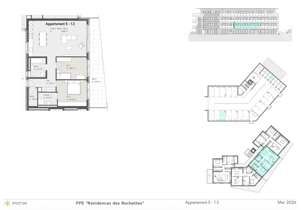Appartement de 3.5 pièces avec jolie balcon et avec une place de parc 5