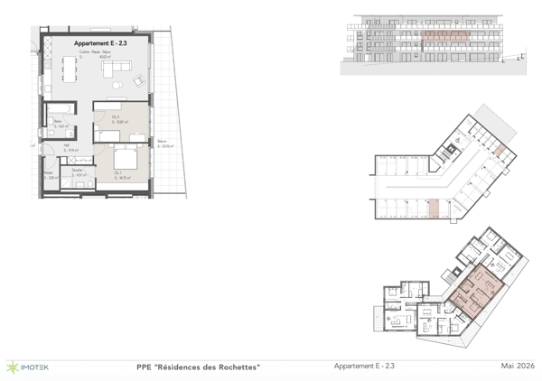 Magnifique appartement neuf de 3.5 pièces au 2ième étage. 4