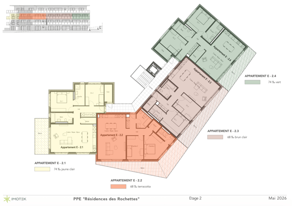 Magnifique appartement neuf de 3.5 pièces au 2ième étage. 6