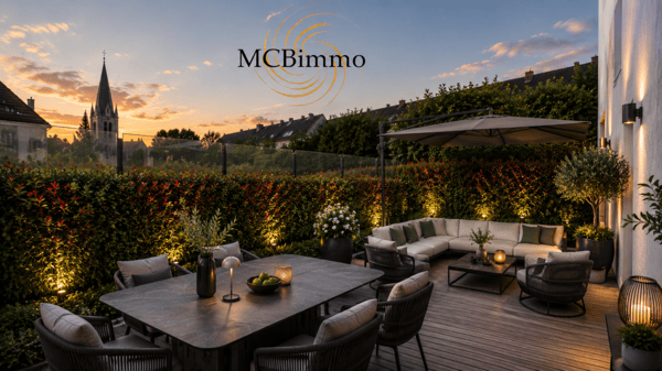 Dernier appartement en terrasse et pelouse Neuf