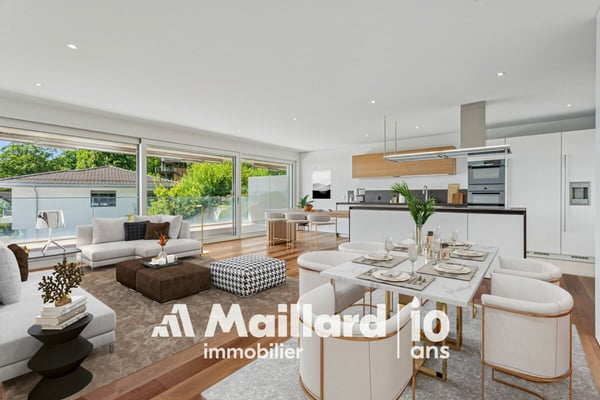 Vue lac et calme absolu pour ce bel appartement contemporain 5