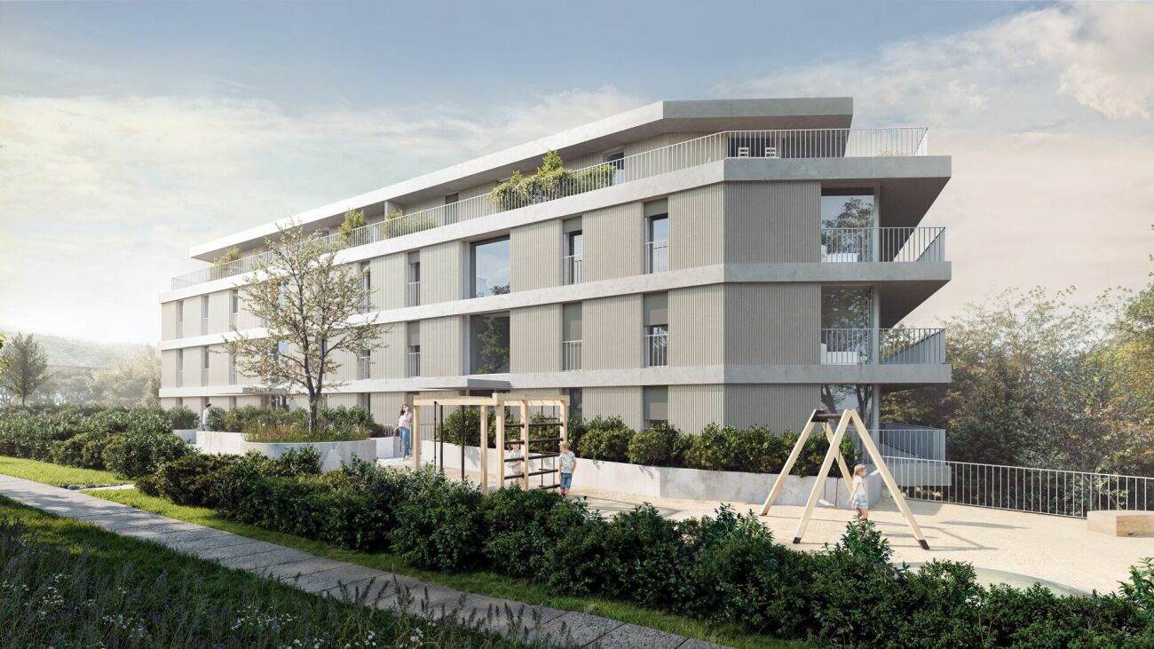 Appartement contemporain de 4.5 pièces au 2ème étage spacieux balcon