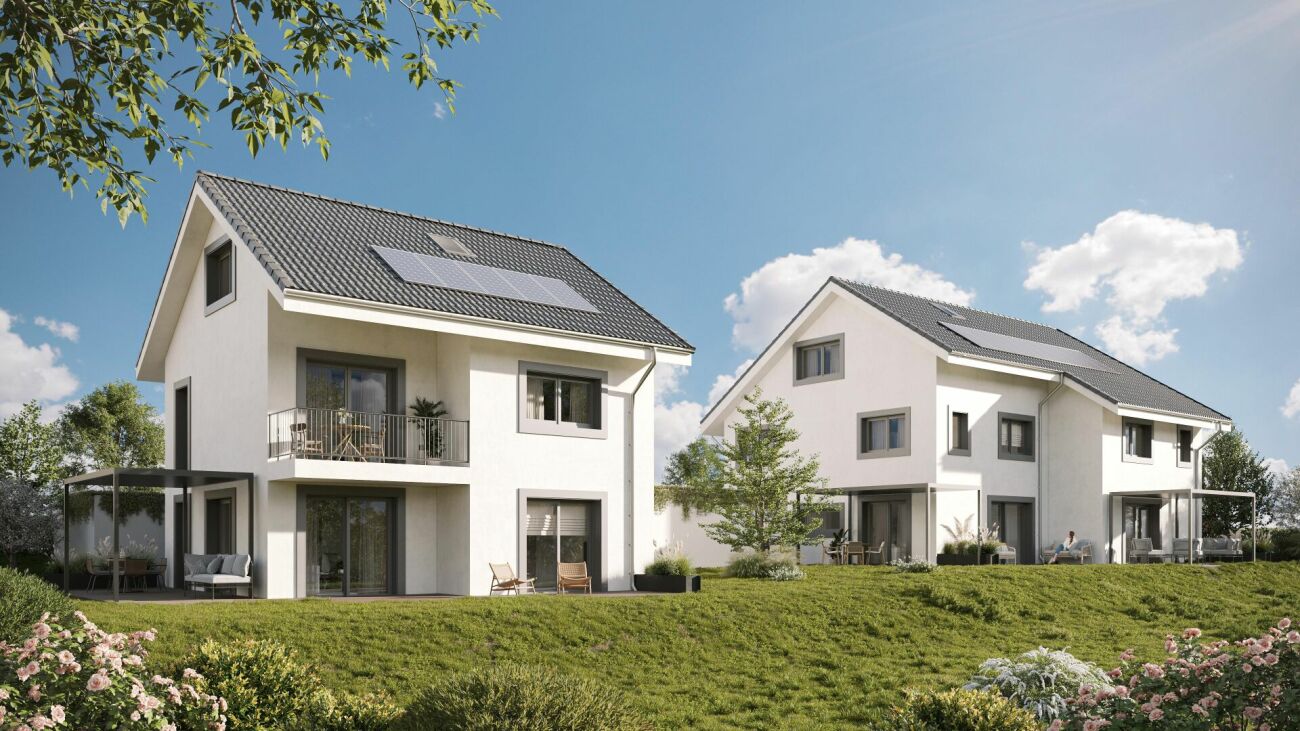 Villa mitoyenne neuve de 5.5 pièces avec jardin