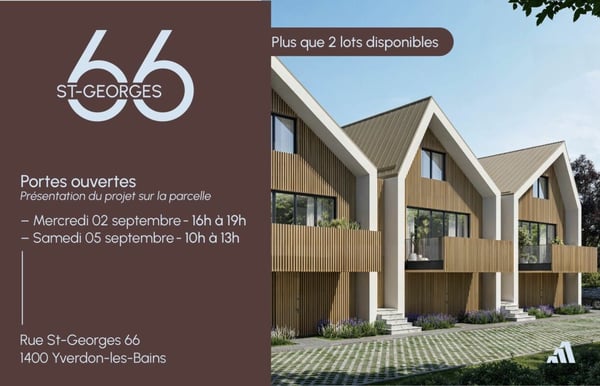 Plus que 2 duplex disponibles · Portes ouvertes les 2.09 de 16h -19h et 5.09 de 10h-13h.