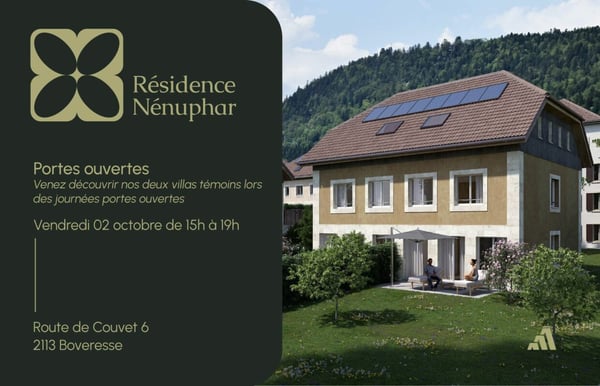 Villas contiguës 4.5 pièces - Résidence Nénuphar - PORTES OUVERTES - VENDREDI 2 OCTOBRE DE 15H00 À 19H00