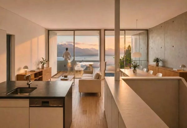 Superbe duplex moderne avec jardin et vue sur le lac 1