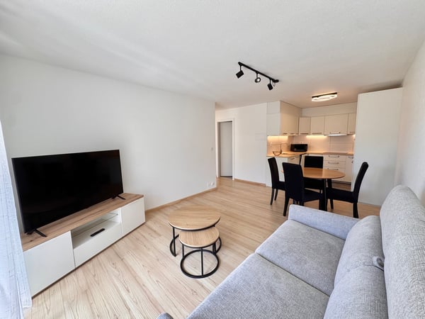 Bel appartement meublé de 2,5 pièces avec balcon à Brent 7