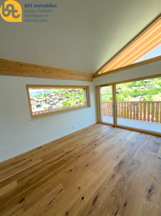 Promotion Les Échères à Vercorin - Derniers attiques neufs en duplex au cour du village 7