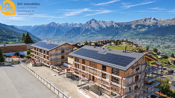 Balcon du Ciel à Nax - Résidences principales du studio au 4 pièces, actuellement sous charpente, avec fin des travaux prévue pour l'hiver 2026/2027 4
