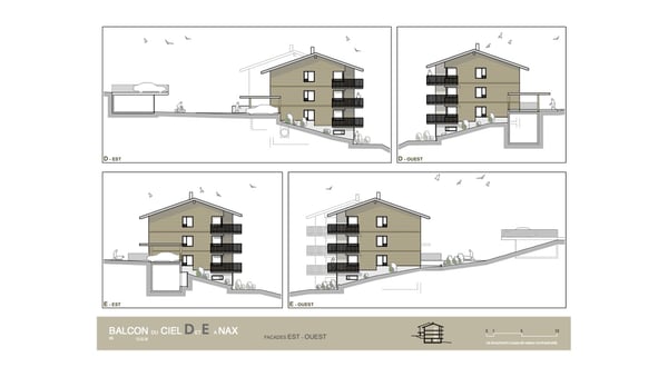 Balcon du Ciel à Nax - Résidences principales du studio au 4 pièces, actuellement sous charpente, avec fin des travaux prévue pour l'hiver 2026/2027 8
