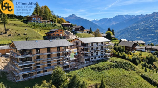 Balcon du Ciel à Nax - Résidences principales du studio au 4 pièces, actuellement sous charpente, avec fin des travaux prévue pour l'hiver 2026/2027 3