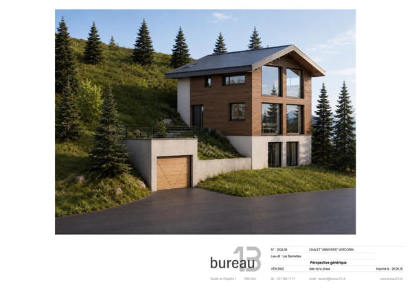 Vercorin - Chalet Anniviers avec garage-box, début des travaux mai 2025 13