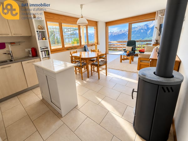 Nax - 2.5 pièces en résidence secondaire avec balcon et terrasse 4